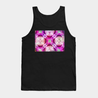 Tea cups and Teaspoons Kaleidoscope Abstract Impressionist Painting Tank Top